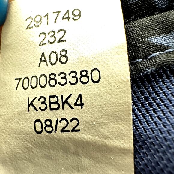 Athleta Mesh Racer Run 4" Shorts Featherweight Traverse Geo Indigo Blue XS - Picture 5 of 6